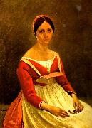 camille corot portratt av madame legois oil on canvas